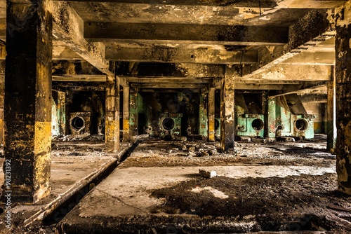 old destroyed factory