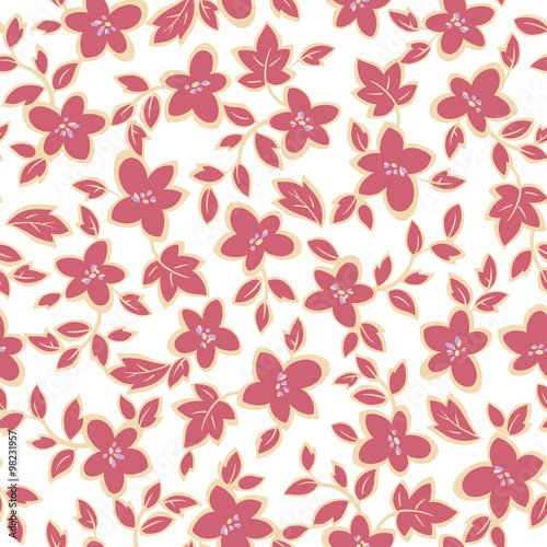 Wallpaper Mural 花のパターン Torontodigital.ca