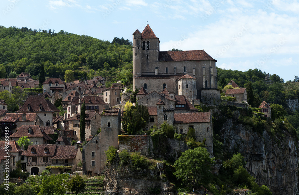 Eglise village de Saint-Cirq-Lapopie
