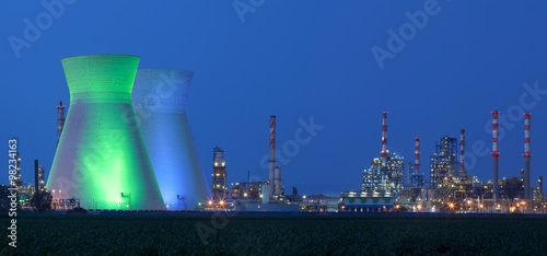 Photos Nuclear power station under blue sky