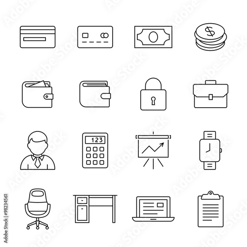 Money icon set