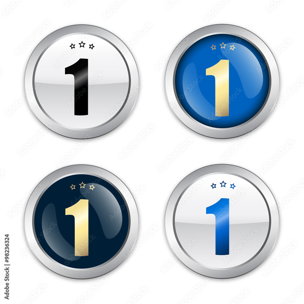 First place seals or icons. Glossy silver seals or buttons. First place seals or icons. Glossy silver seals or buttons.