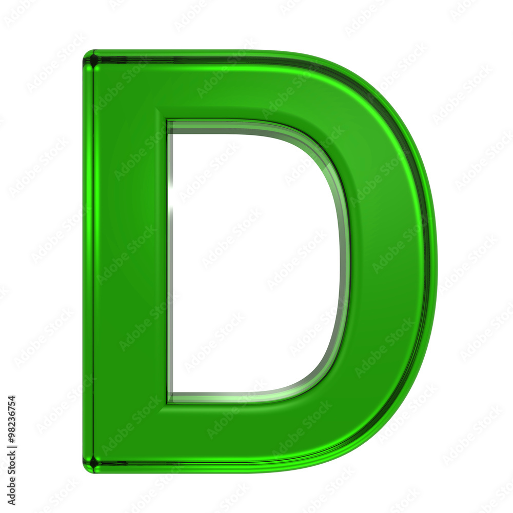 One letter from emerald alphabet set, isolated on white. Computer generated 3D photo rendering. One letter from emerald alphabet set, isolated on white. Computer generated 3D photo rendering.