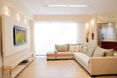 Luxury Living Room, Modern Interior