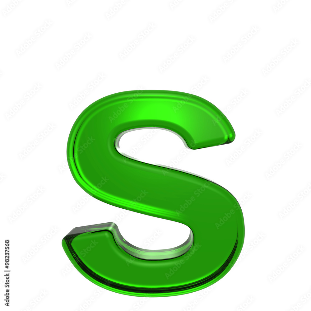 One lower case letter from emerald alphabet set, isolated on white. Computer generated 3D photo rendering. One lower case letter from emerald alphabet set, isolated on white. Computer generated 3D photo rendering.