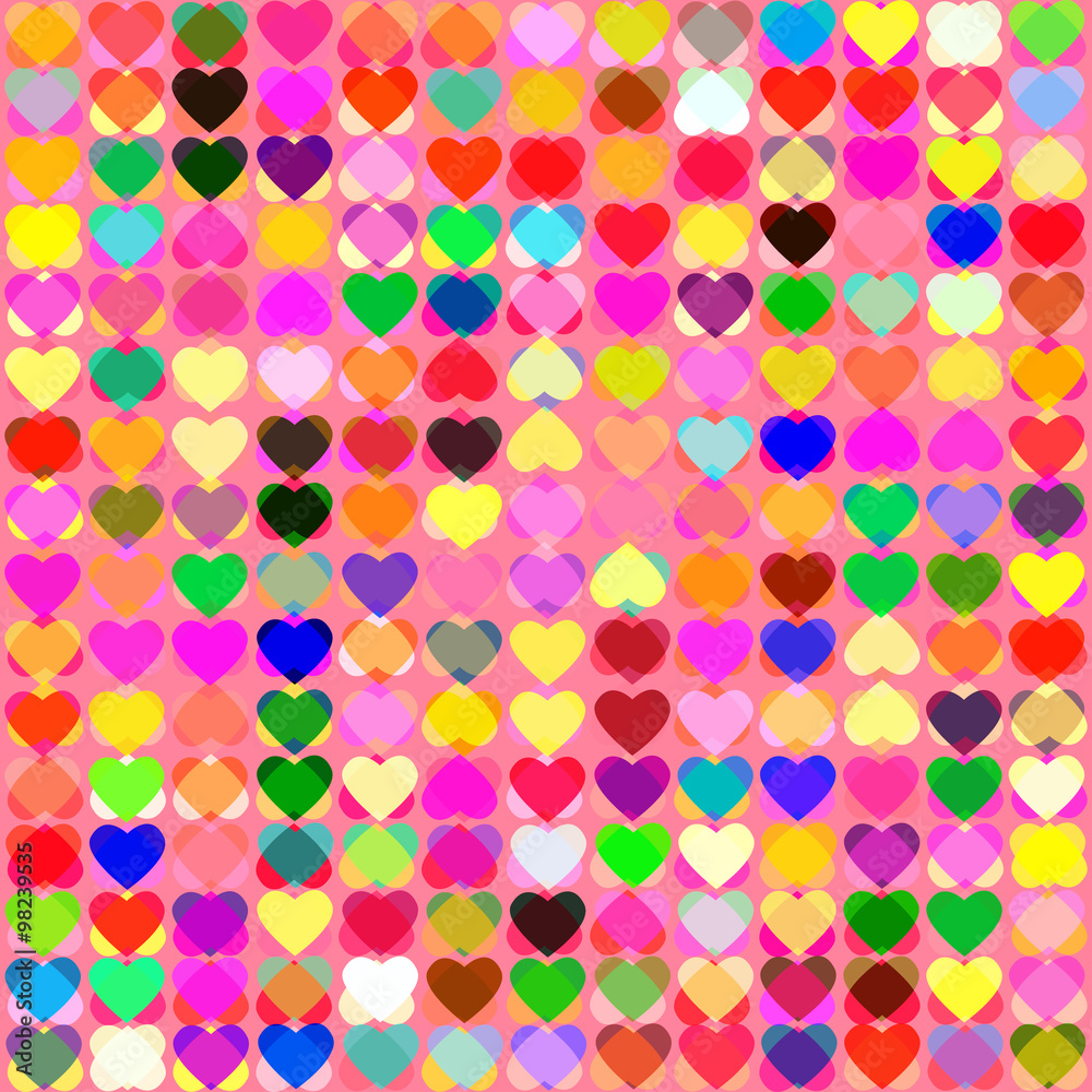 Valentine's seamless pattern with hearts Valentine's seamless pattern with hearts