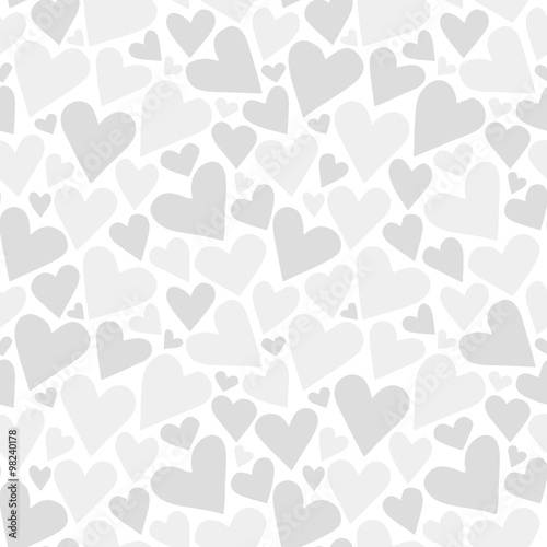 Seamless pattern random heart. ランダムハートのパターン　