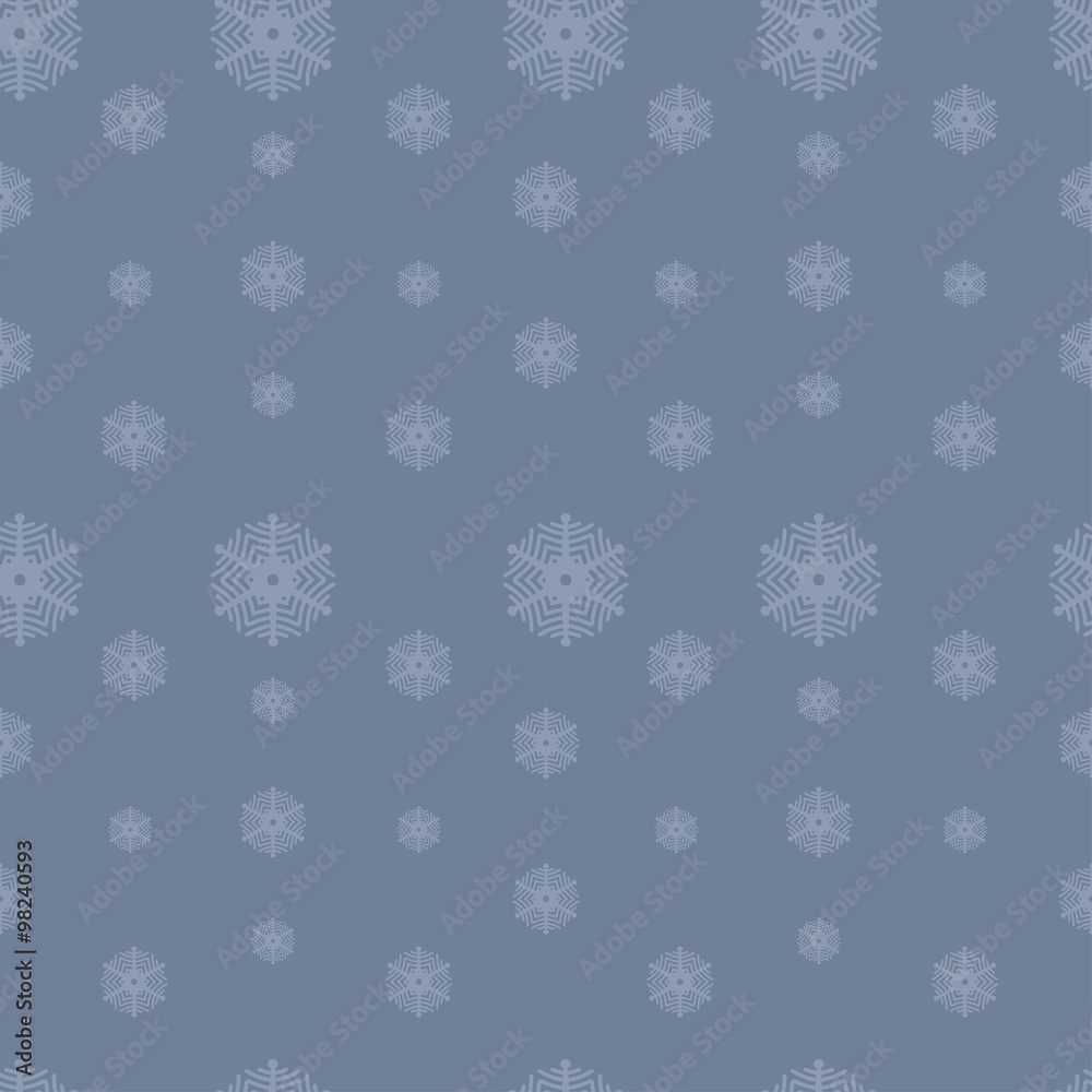 creative snowflakes seamless vector pattern