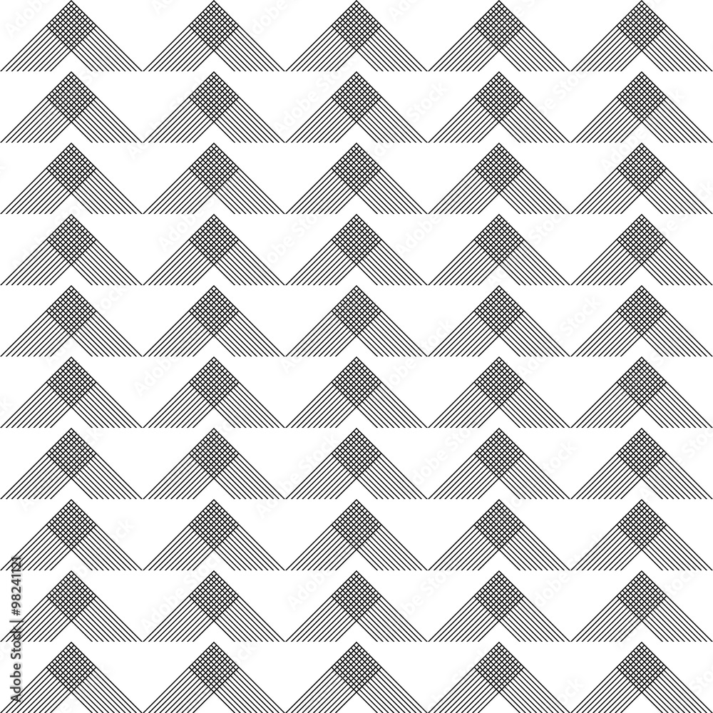 Seamless black and white background with abstract geometric shapes Seamless black and white background with abstract geometric shapes
