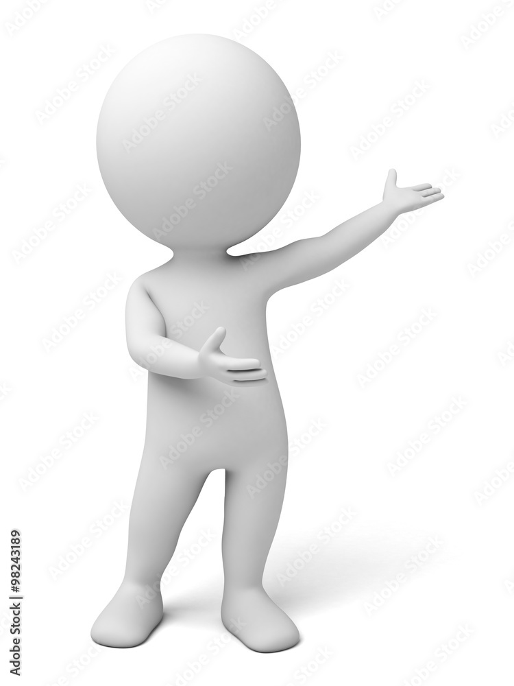 A 3D people are explaining something A 3D people are explaining something