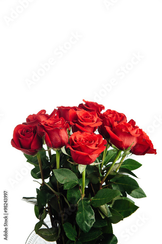 rose bouquet isolated on white