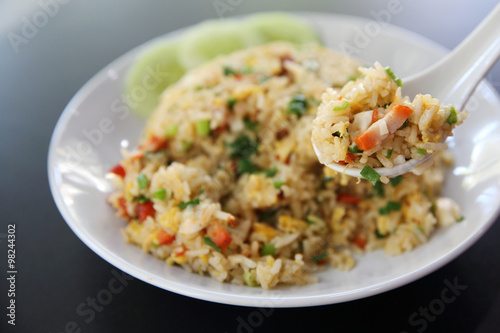 Chinese fried rice with pork