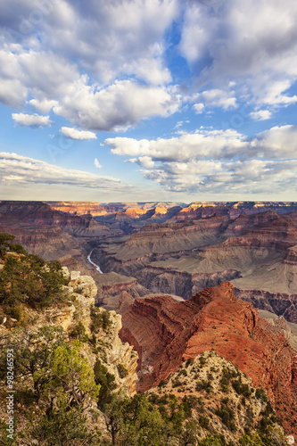 Vertical view of Grand Canyon