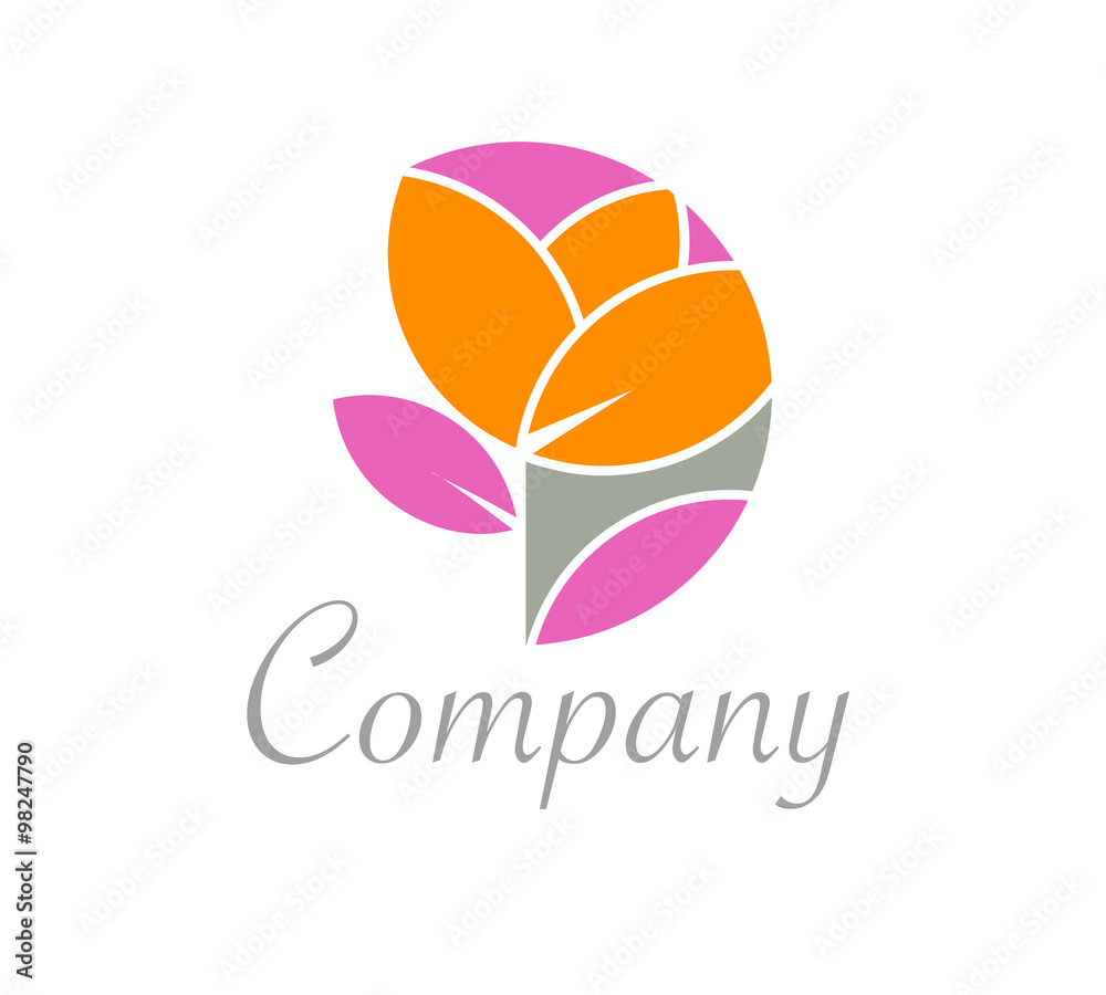 Obraz premium Beauty flower logo business