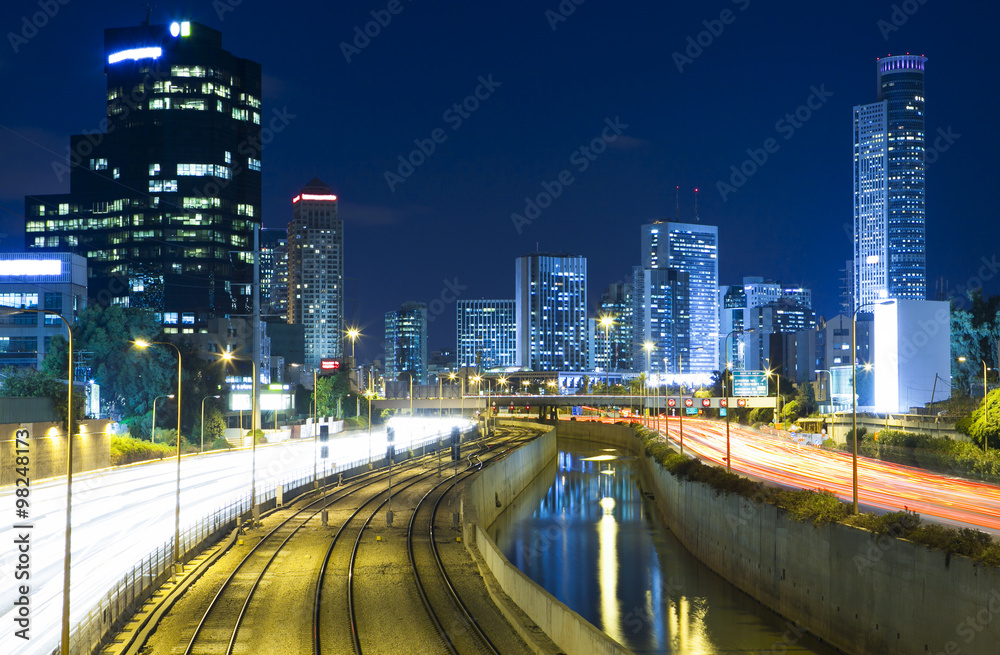 Fototapeta premium Tel Aviv at Night