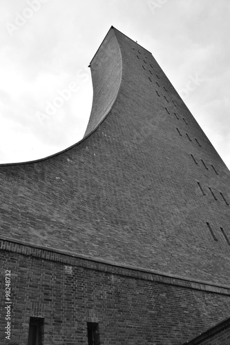 Marine-Ehrenmal Laboe an der Kieler Förde schwarzweiss photo