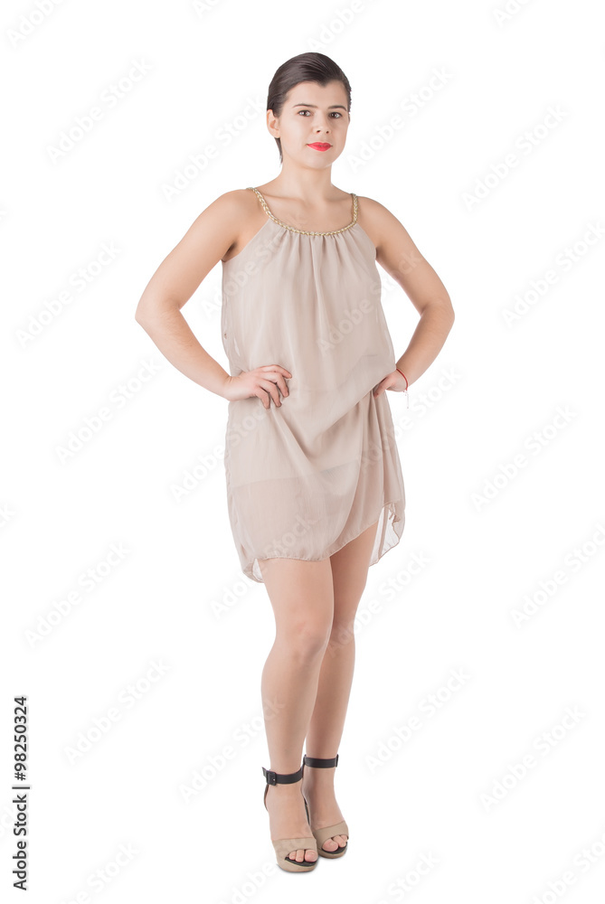 Woman in short dress Woman in short dress