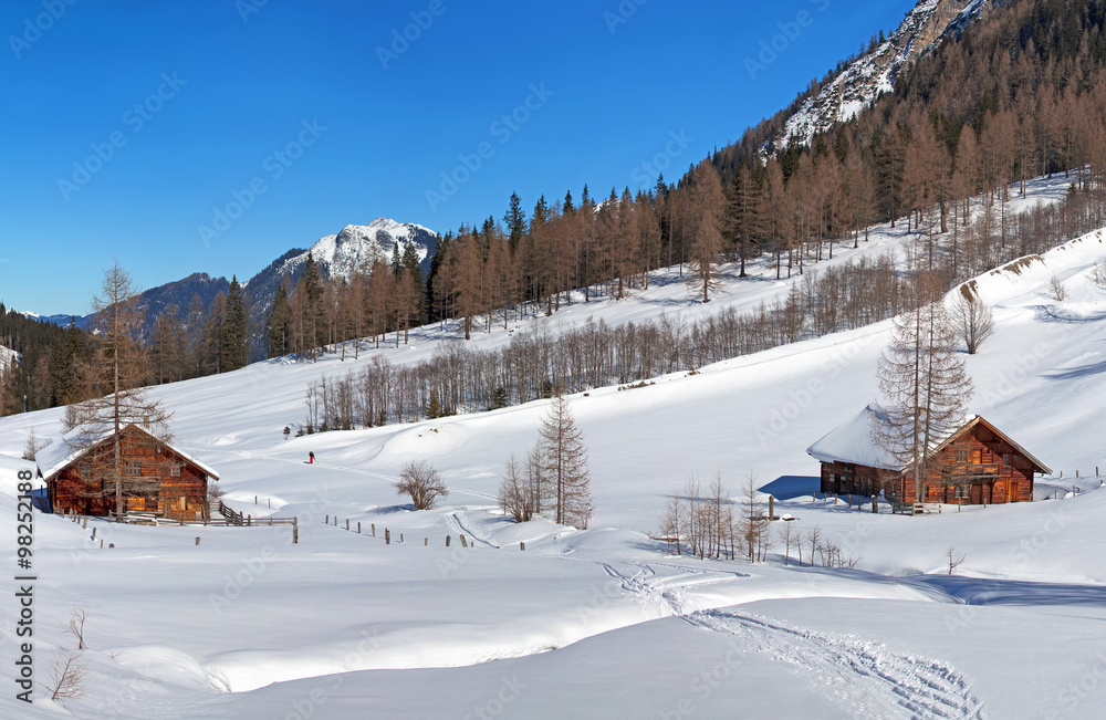 Winter in den Unterennsalmen