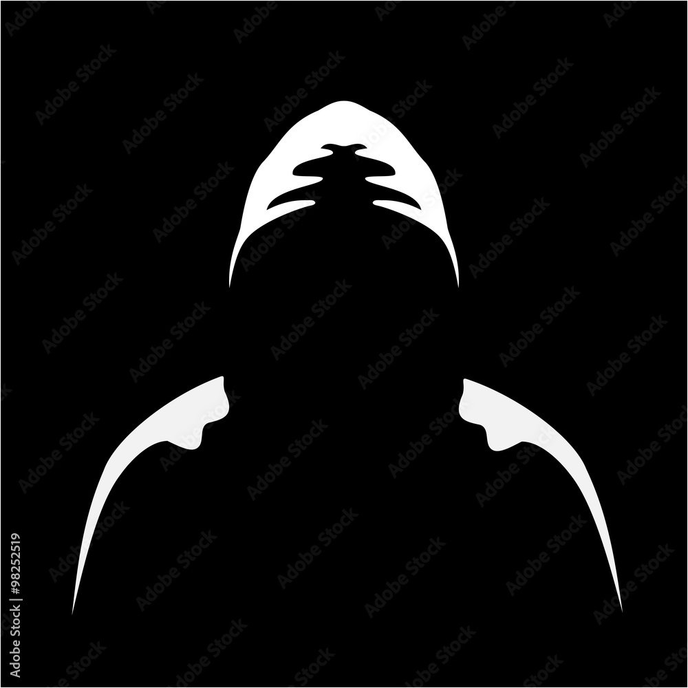 Fotografie Silhouette of anonymous