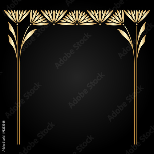 Vector art nouveau frame.