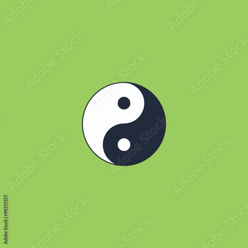 Ying yang symbol of harmony and balance