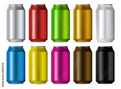 Aluminum cans color set