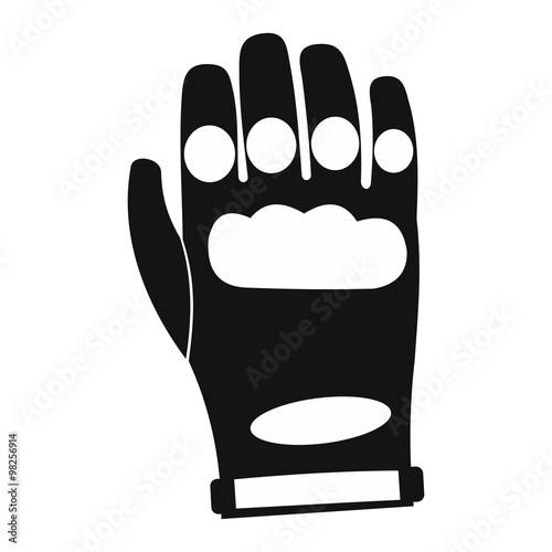 Paintball glove simple icon