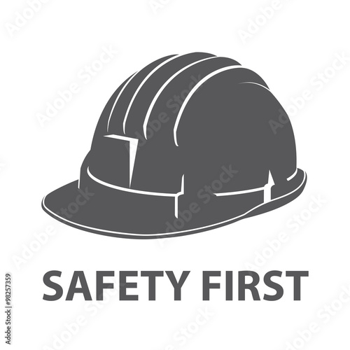 Safety hard hat icon symbol photo