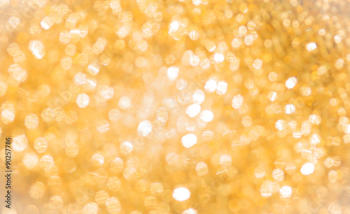 Abstract gold bokeh background