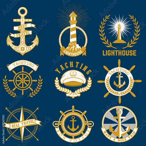 nautical labels set