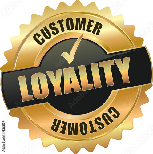 golden shiny vintage loyality 3D vector icon seal sign button shield star with checkmark