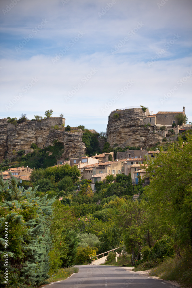 Saignon village view in Provence, France.