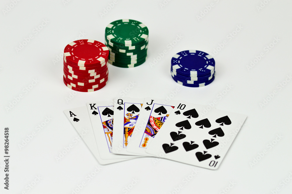 Royal Flash mit Poker Chips Royal Flash mit Poker Chips