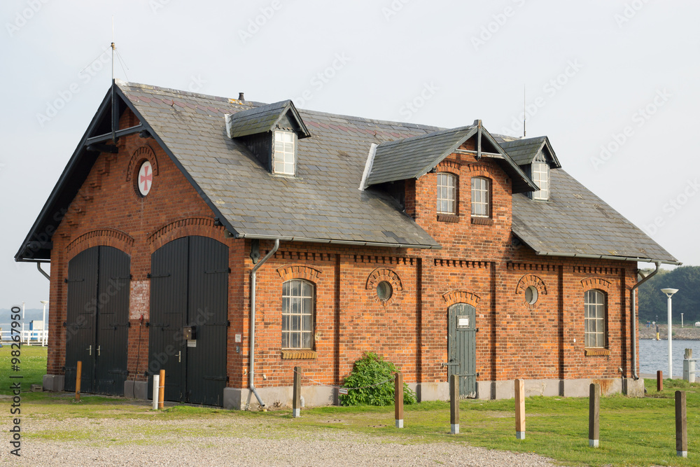 Alte Seenot-Rettungsstation in Travemünde, Lübeck, Deutschland