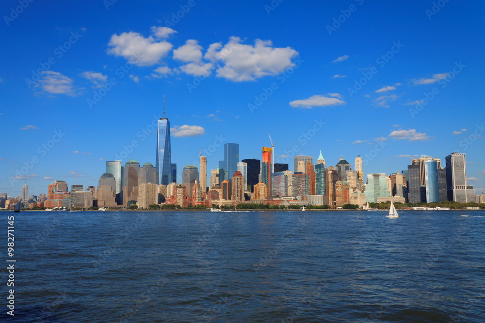 Obraz premium Lower Manhattan cityscape, New York, USA