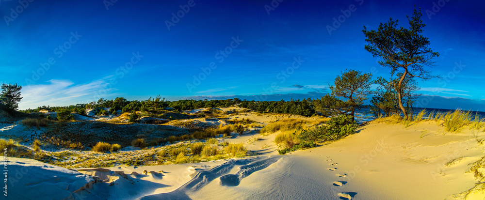 Obraz premium Panorama pejzaż morski