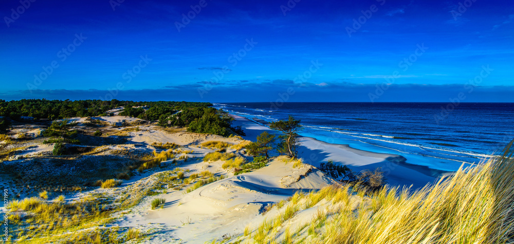 Naklejka premium Panorama pejzaż morski