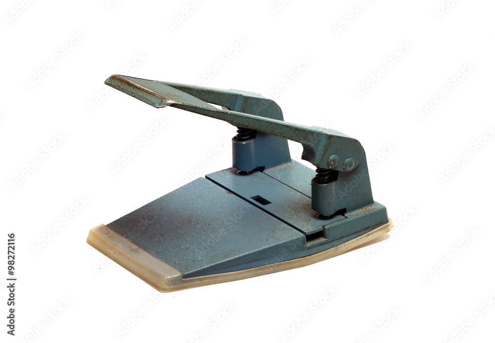 large office hole punch on a white background large office hole punch on a white background