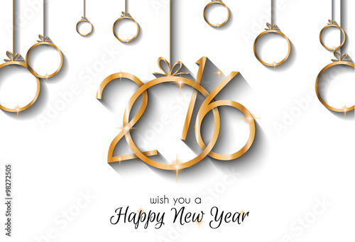 2016 Happy New Year and Merry Christmas Background