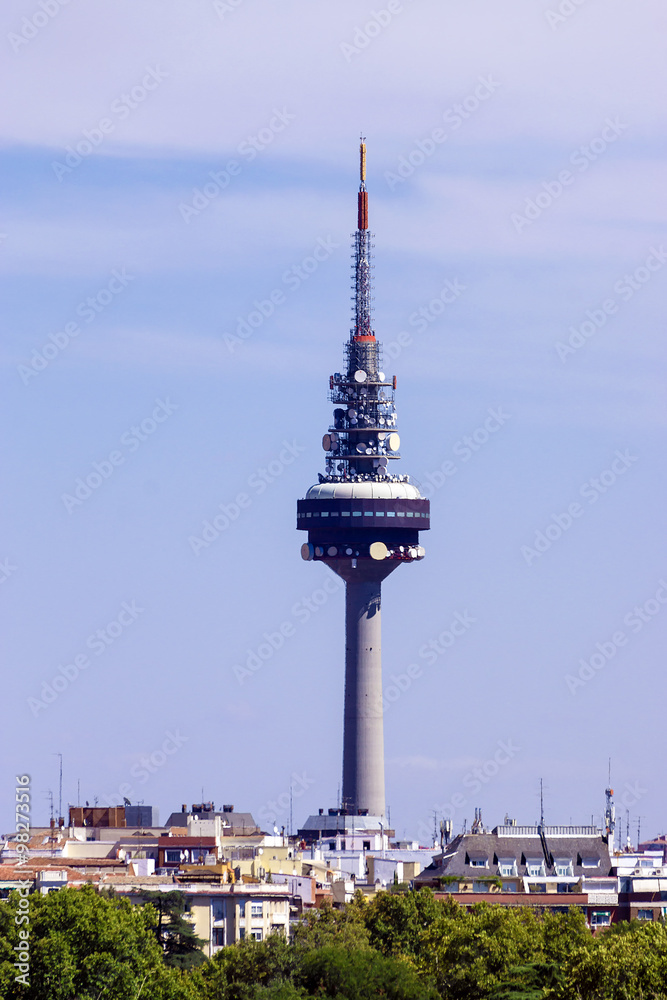 television tower in Madrid, Spain