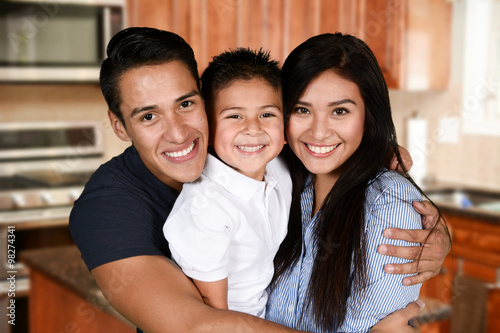 Happy Young Family