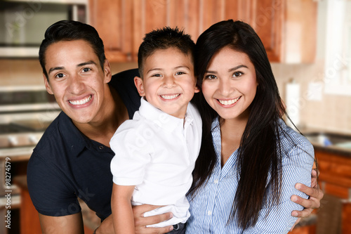 Happy Young Family