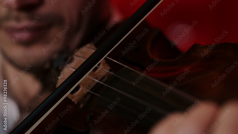 Classical player hands. Details of violin playing Classical player hands. Details of violin playing