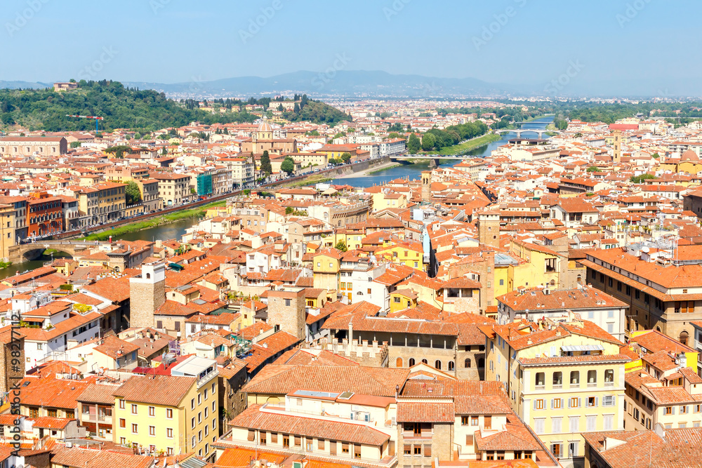 Florence. View of the city from above.