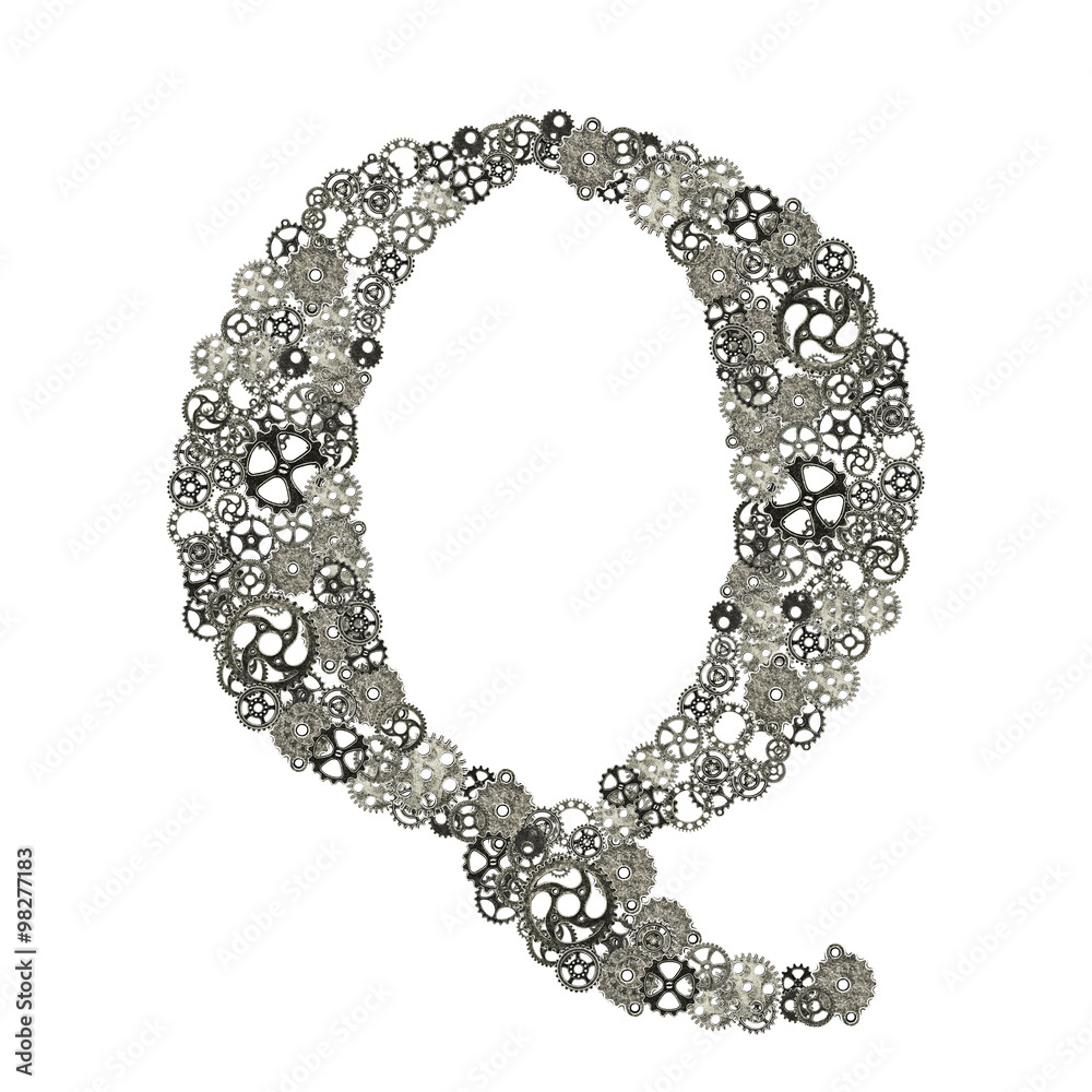 alphabet , gears arrangement shape of alphabet alphabet , gears arrangement shape of alphabet