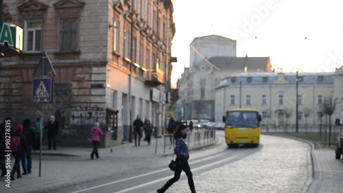 Wallpaper Mural People on streets of Lviv Torontodigital.ca