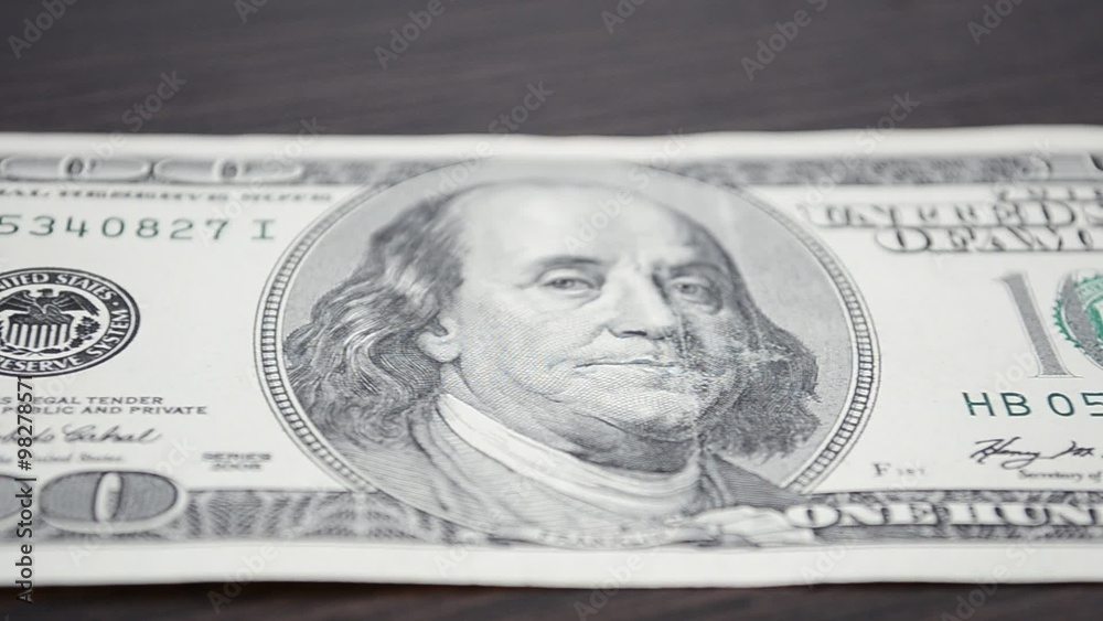 Shooting of a banknote