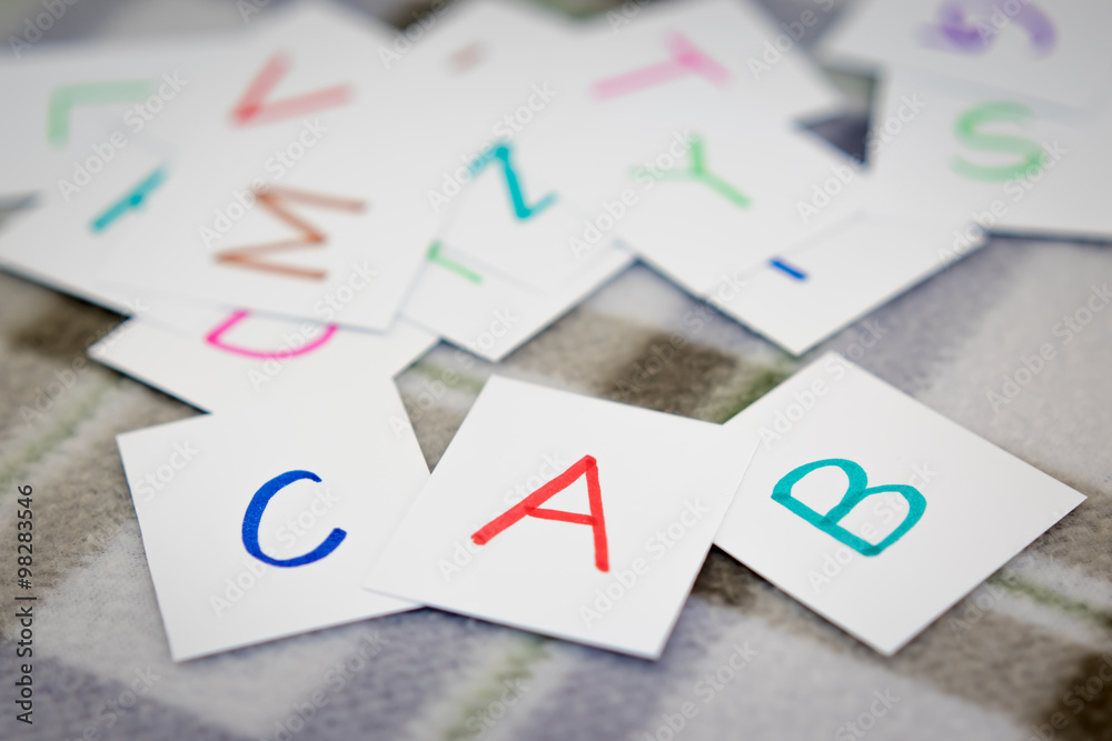 English; Learning the New Word with the Alphabet Cards English; Learning the New Word with the Alphabet Cards