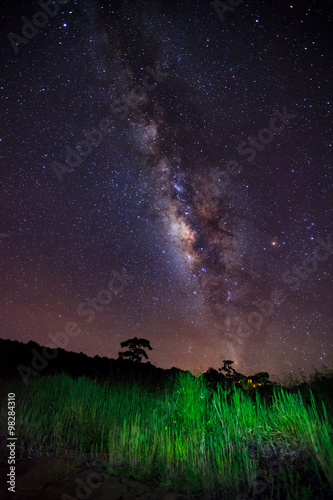 Milky Way at Phu Hin Rong Kla National Park Phitsanulok Thailand