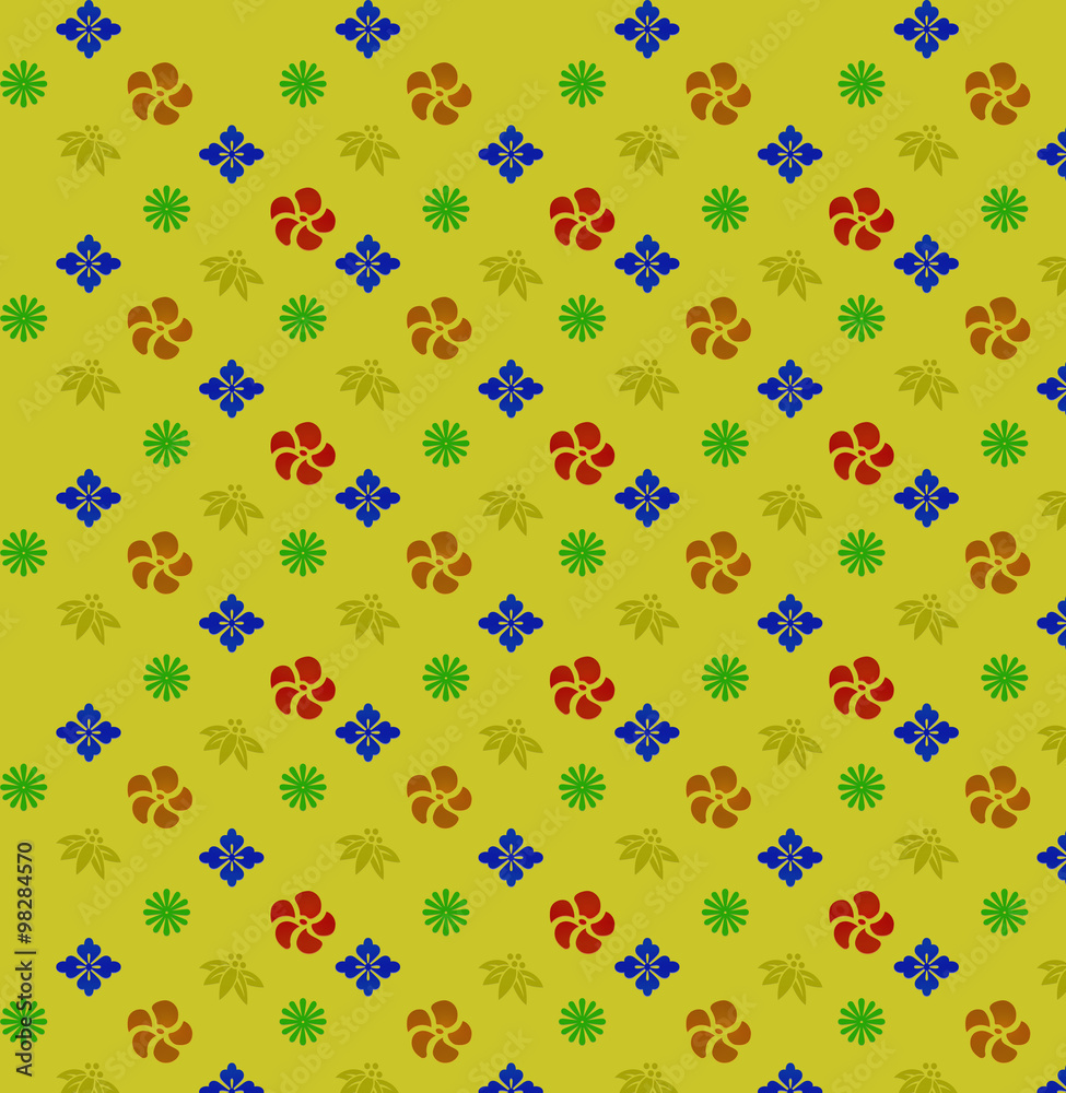Fototapeta premium A background of floral print.